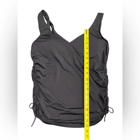 Land’s End Tankini and Swim Skirt Size 12 Black - Picture 12 of 16